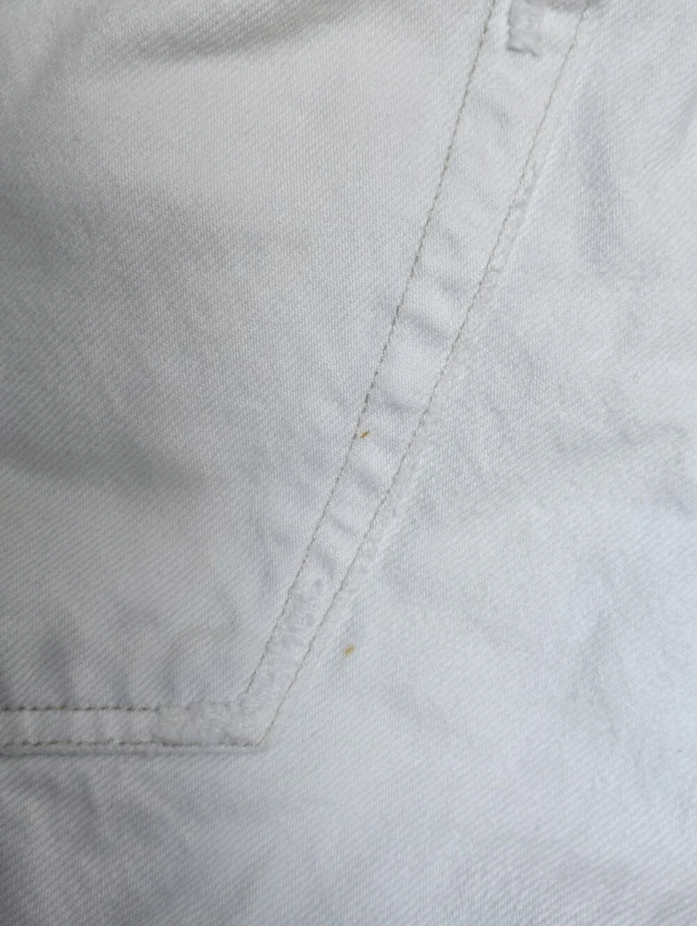 Agolde Parker Long Cut Off Shorts White Size 31